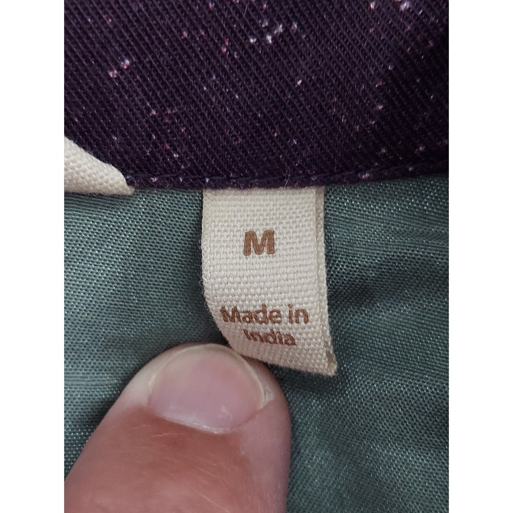 Soft Surroundings Maxi Cardigan Womens Medium Purple Floral Duster Blazer - Picture 4 of 14